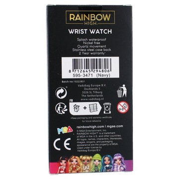 RAINBOW HIGH Темно-синие наручные часы в коробке