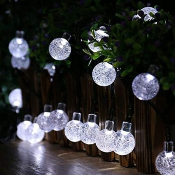 ГИРЛАНД СОЛНЕЧНЫЕ САДОВЫЕ ЛАМПЫ 100 LED 12M COLD
