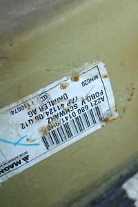 фото thumb №5, Обшивка коврик задняя задний пол mercedes w221