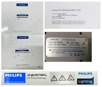 UVB-лампа 311 нм PHILIPS псориаз витилиго атопический дерматит очаговая алопеция KERNEL