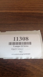фото thumb №5, Opel corsa c лампа левый задняя 09114336
