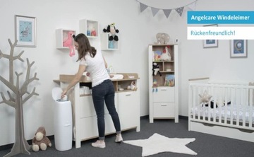 Корзина для подгузников Angelcare Classic XL белая ОПИСАНИЕ!
