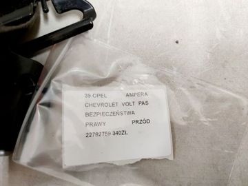 фото thumb №9, Opel ampera chevrolet volt pas безопасности правый перед переднее 22782759