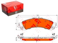 фото thumb №1, Trw gdb4454 набор тормозных колодок тормозных, тормоза дисковые