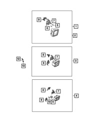 фото thumb №5, Кронштейн модуля мертвого pola правый jeep wrangler jl 18-25 68376512aa