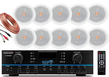 ПОТОЛОЧНАЯ АУДИОСИСТЕМА JBL С 10 ДИНАМИКАМИ РЕСТОРАН