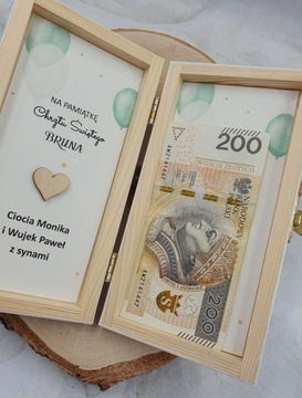 Сувенир Святого Крещения Белый денежный ящик Мишка Тедди