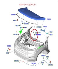 фото thumb №6, Амортизатор капота праві edge 2015- /18- ford оригінальний номер org 5353273 _ ft4b-r16c826-ac
