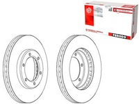 фото thumb №1, Ferodo тормозные диски тормозные 2szt toyota hiace iv 2.4-2