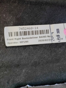 фото thumb №5, Bmw x3 g01 бардачок багажника праві зад 7452460