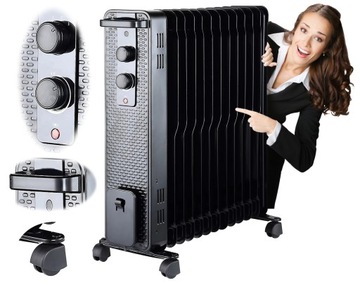 МАСЛЯНЫЙ ЭЛЕКТРИЧЕСКИЙ РАДИАТОР OLEJAK 3000W плавники
