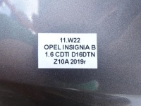 фото thumb №15, Бампер перед передний + решётка + 4x pdc лак z10a opel insignia b 17-22r