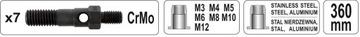 РУЧНАЯ ЗАКЛЕПКА-ГАЙКА M3-M12 36127 YATO
