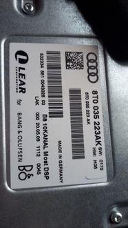 фото thumb №9, A4 b8 s4 a5 q5 усилитель bang&olufsen 8t0035223ak
