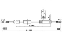 фото thumb №2, Трос тормоза ручного mercedes slk r170 2.0/2.3