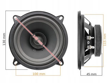 АВТОМОБИЛЬНЫЕ ДИНАМИКИ 130 ММ ДЛЯ RENAULT MEGANE MASTER 2 SCENIC 2 REDUCTIONS
