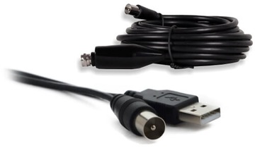 АКТИВНАЯ АНТЕННА ДЛЯ ЭФИРНОГО ТЕЛЕВИДЕНИЯ DVBT2 ORROUND 5G ФИЛЬТР USB 2 КРОНШТЕЙНА ЧЕРНЫЙ