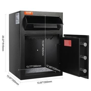 Skrytka Kasetka Sejf Depozytowy 2,5L 35x35x51 Elektroniczny Zamek Szyfrowy