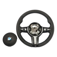 фото thumb №13, Bmw f06 f07 f10 f11 lci f12 f13 руль новая чёрная кожа m sport набор