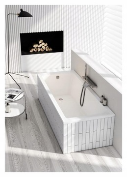 POLSKA WANNA 160x70 +PANEL PARAWAN NATRYSK BATERIA