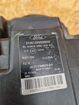 фото thumb №9, Ford transit custom рестайлінг 18-22 лампа права перед передня eu jk21-13w029-dg