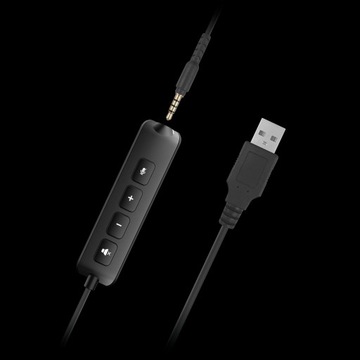 USB-наушники Kruger&Matz P3 с микрофоном.