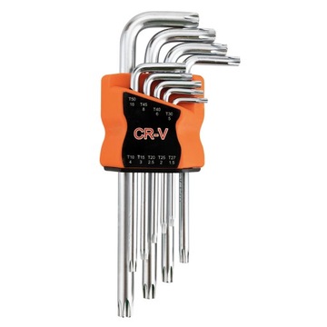 Набор шестигранных ключей, Шестигранные ключи, Ключи Torx Torx, 9 шт. Т10 - Т50