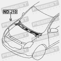 Febest nd-j10 буфер, капот Доставка, фото thumb