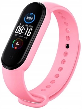 PASEK DO XIAOMI MI BAND 5 / XIAOMI MI BAND 6 OPASKA ZAMIENNA - JASNORÓŻOWY