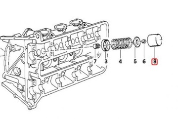 Popychacz zaworu BMW 2,95mm K 1 K 100 K 1100 K120