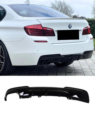 фото thumb №12, Диффузор задний бампера для bmw f10 f11 m набор m sport 2011-2017 чёрный