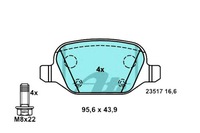 фото thumb №1, Гальмівні колодки гальмівні керамічні alfa romeo 147 156 gt