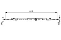 фото thumb №1, Bosch трос гальма ручного mercedes задня w164 x16