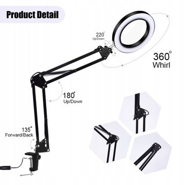 Lampa elektroniczna powiększająca LED lupa