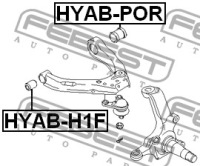 фото thumb №3, Втулка важеля перед febest do hyundai h-1 starex