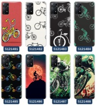 Чехол для Xiaomi Redmi Note 11 Pro Bicycle Designs Велосипедист Велосипедист