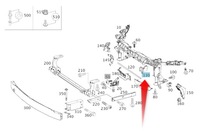 фото thumb №1, Кронштейн радіатор лівий mercedes a2465050730