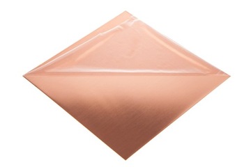 Blacha miedziana miedź arkusz 5mm - 20x10cm | 200x100x5mm FOLIA OCHRONNA