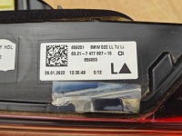 Оригінальна фара кришки багажника led ліва bmw g26 7477607 європа 26km Київ, фото thumb