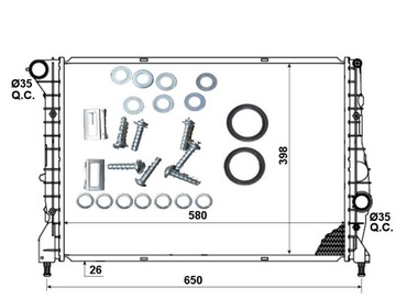 фото thumb №14, Радіаторів двигуна nrf 46842843 50518254 109338o 10