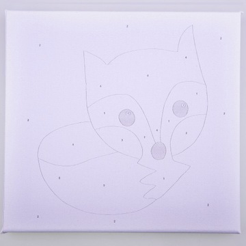 Zestaw Obraz Do Malowania MALOWANIE PO NUMERACH Na Ramie Dla Dzieci 20x20cm