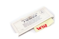 Mercedes w168 specyfikacja предохранитель Оригинал, фото thumb