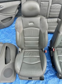 Mercedes cls 55 amg w219 сидіння обшивки комплект шкіра сіра Оригінал, фото thumb