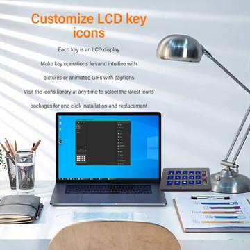 15-клавишная макроклавиатура Visual Keyboard для Stream Deck Z9