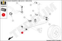 фото thumb №6, Втулка рессора заднего передняя isuzu opel campo frontera