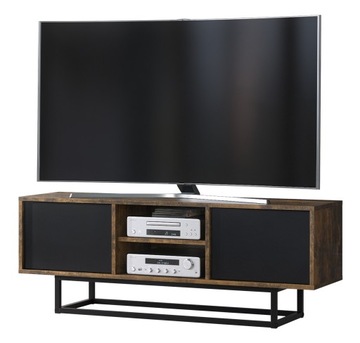 LOFT INDUSTRIAL TV RTV ШКАФ СТОЛИК ЧЕРНЫЙ LFT001