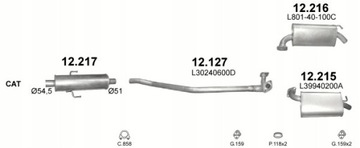 фото thumb №11, Глушник plociennik кінцевий mazda 6 2.0i-16v 03/05-09/07 , 2.3-16v