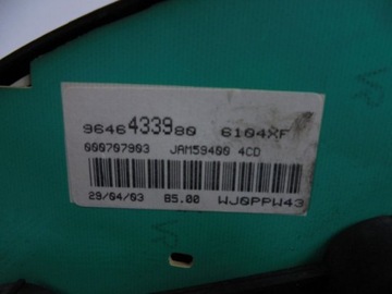 фото thumb №6, Berlingo i спидометр приборы 2,0hdi рестайлинг 9646433980