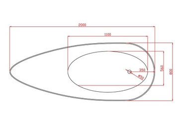Wanna 200x80x150 damska szpilka czarny mat nowa CE