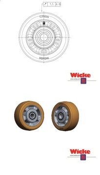 Ролик опорного колеса Linde PE 140/54-110/20 WICKE